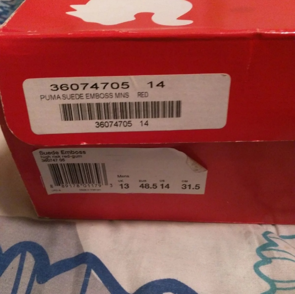 Puma suede emboss shoes